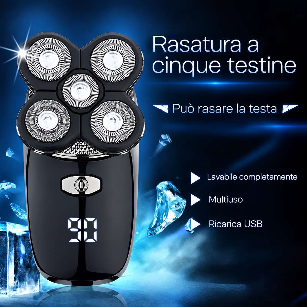 Rasoio elettrico ricaricabile 5in1 - MercatoneSmart.it