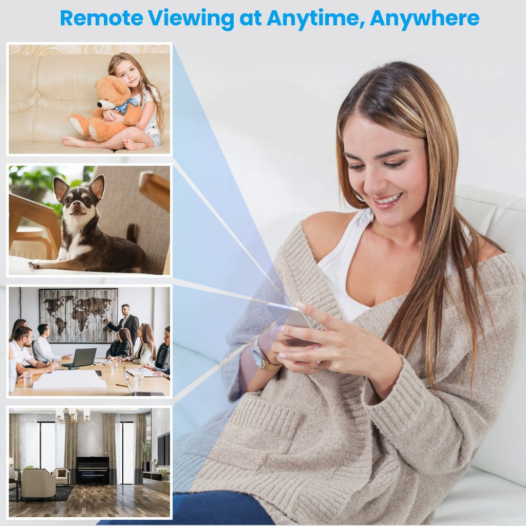 Mini telecamera wireless supporto remoto wifi hd webcam ir visione notturna smart camera