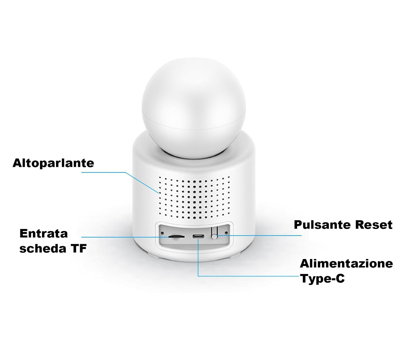Telecamera ip videochiamata videosorveglianza ir hd interna