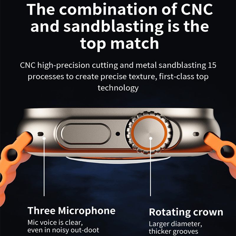 Orologio ultra smart watch tracker fitness impermeabile smartwatch nfc inteligente