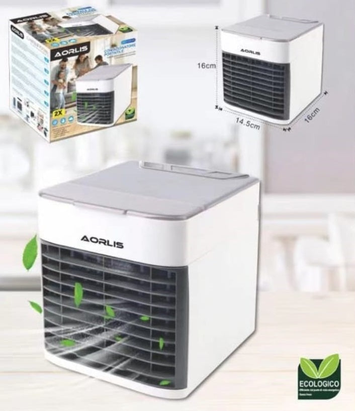 Condizionatore Portatile Mini Rinfrescatore d'aria ad Acqua con Ottimi Consumi Energetici