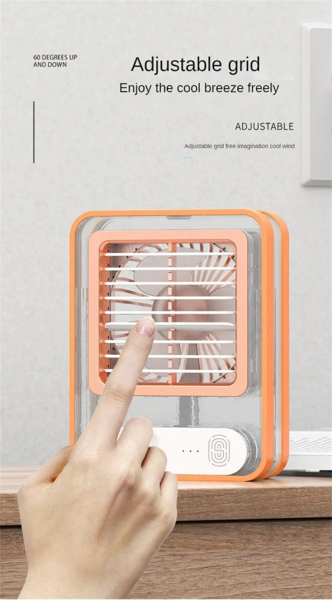 Ventilatore portatile per condizionatore d'aria funzioni di luce notturna funzione di temporizzazione umidificatore dispositivo di raffreddamento dell'aria