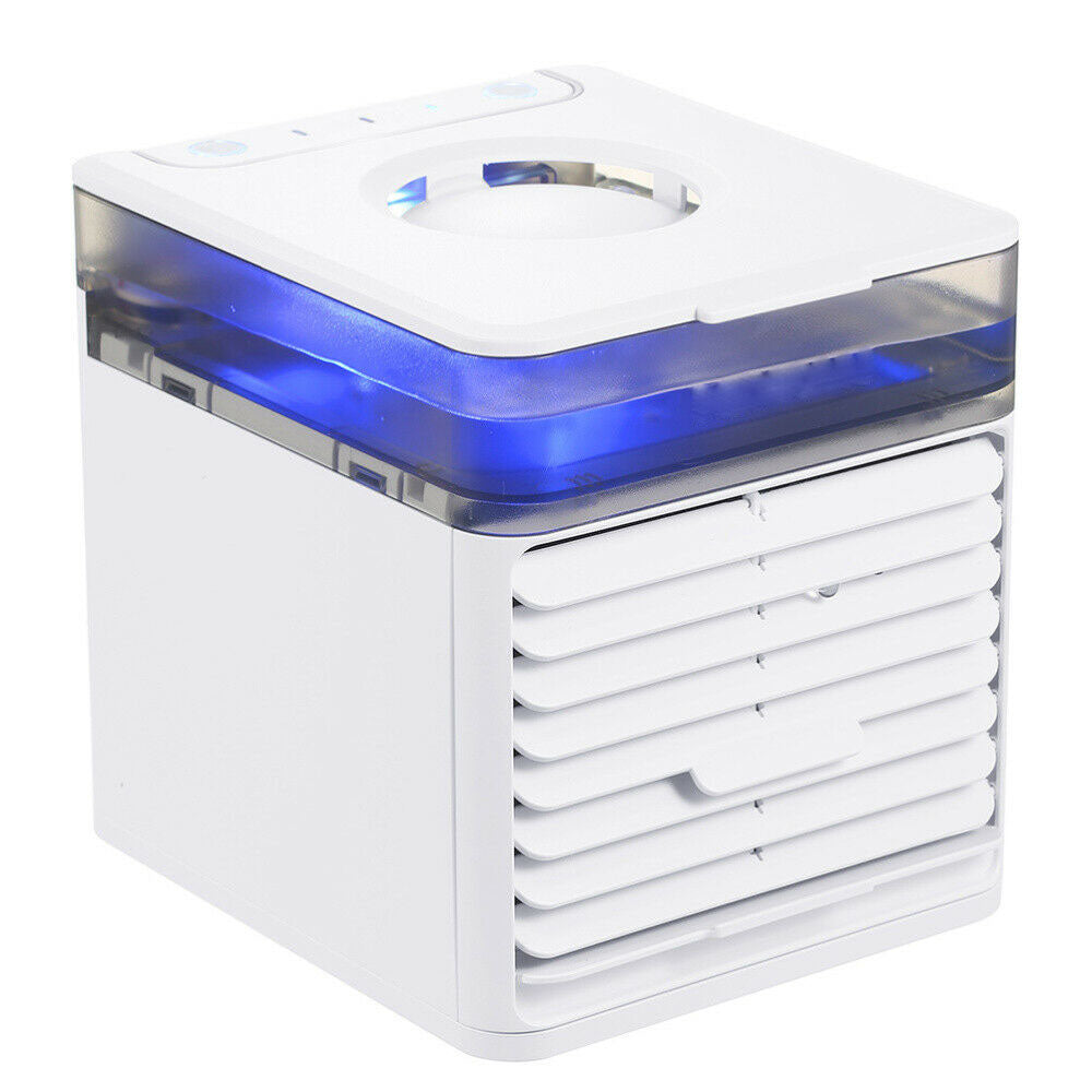 Mini Condizionatore USB Air Cooler 3 in 1 con 3 Velocità 7 Colori led per Casa Ufficio